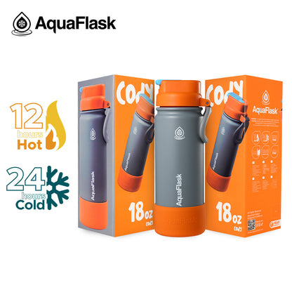 Bouteilles d'eau AquaFlask Kids FlipSip 532 ml (18 oz)