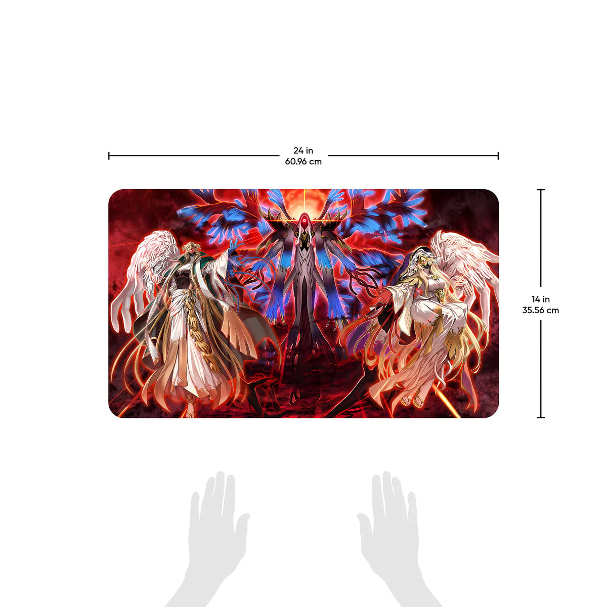 Custom TCG Playmat – 24 x 14 in – Soft Cloth & Rubber Back