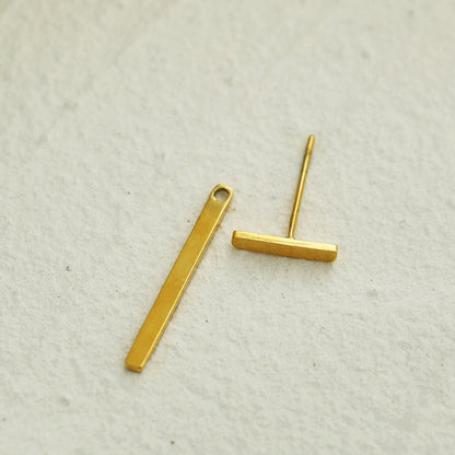 Boucles d'oreilles clous LIGNES