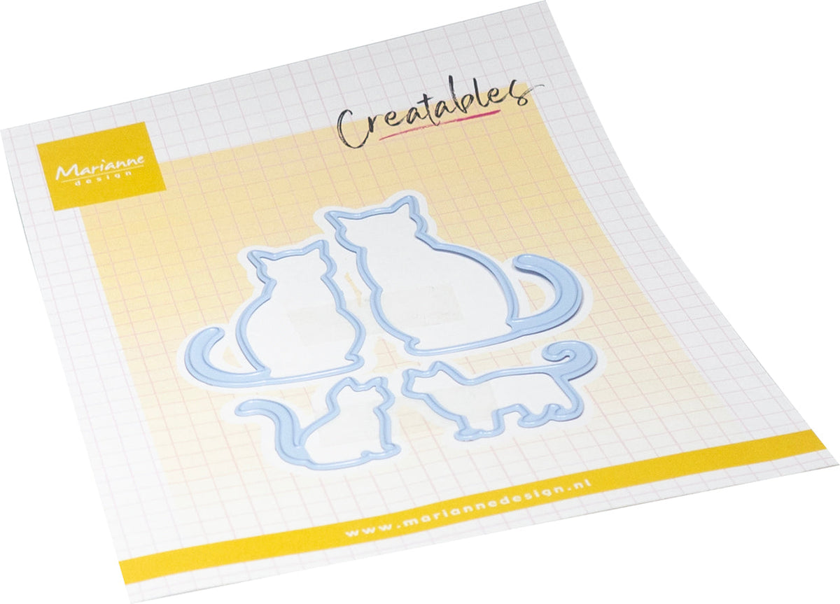Matrices de découpe Creatables de Marianne Design - Chats et chatons