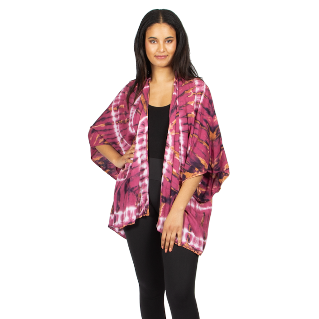 Kimono court tie-dye violet style hippie