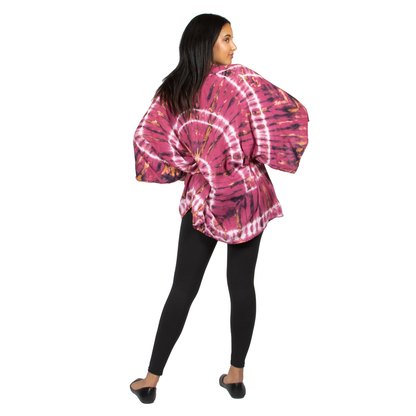 Kimono court tie-dye violet style hippie