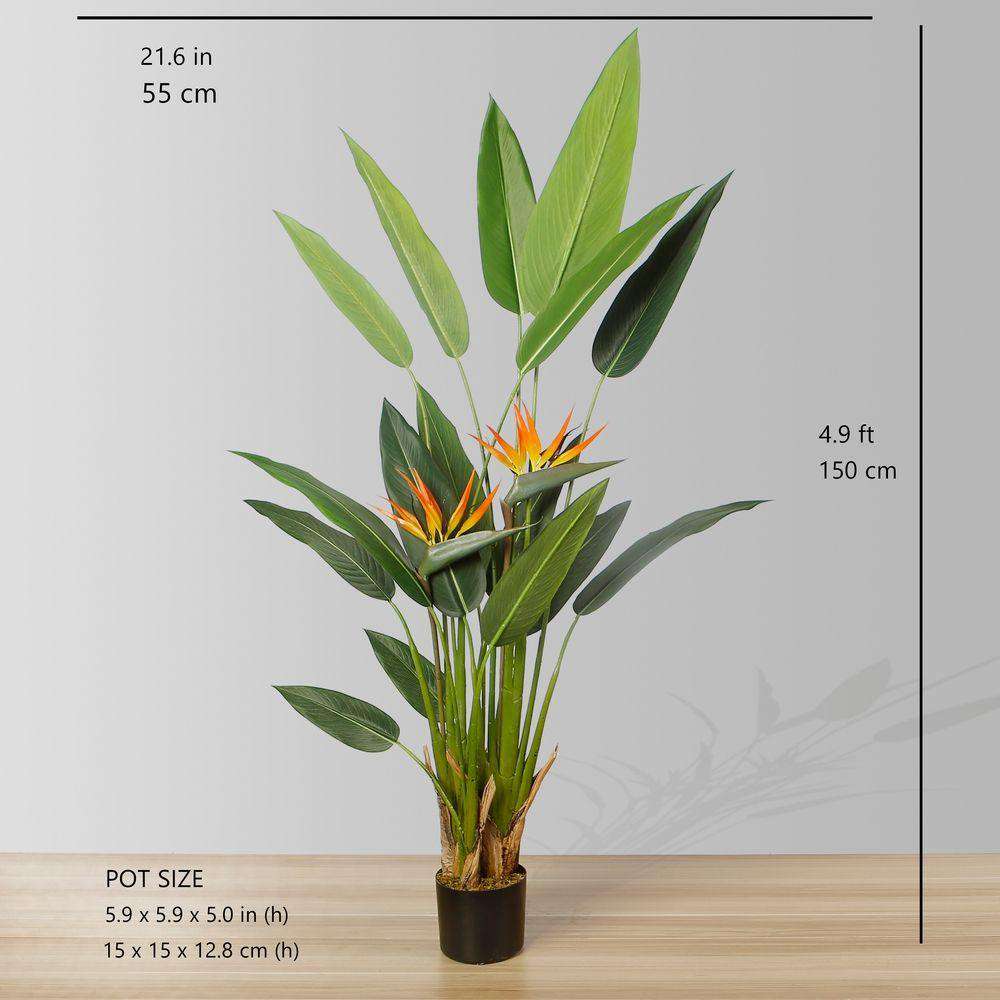 Plante artificielle en pot Oiseau de paradis Luza (plusieurs tailles)