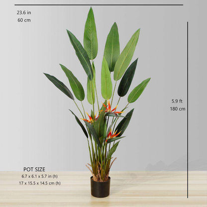 Plante artificielle en pot Oiseau de paradis Luza (plusieurs tailles)
