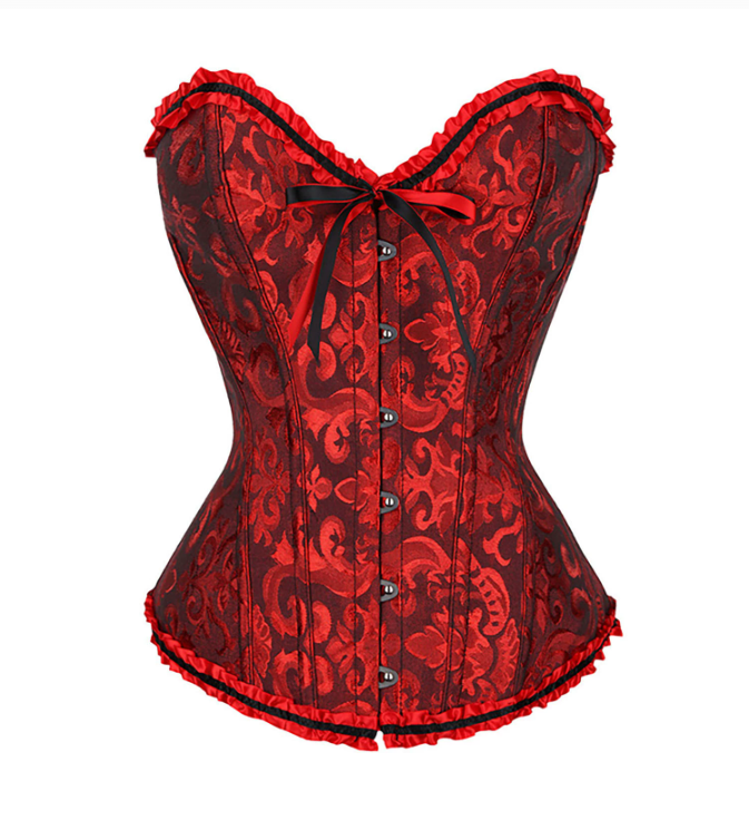 Lace-Up Boned Corset Top