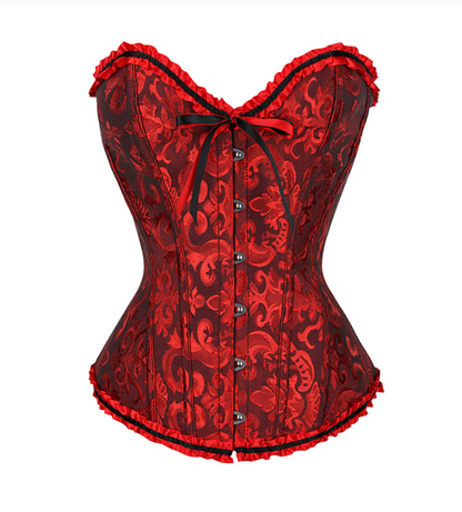 Lace-Up Boned Corset Top