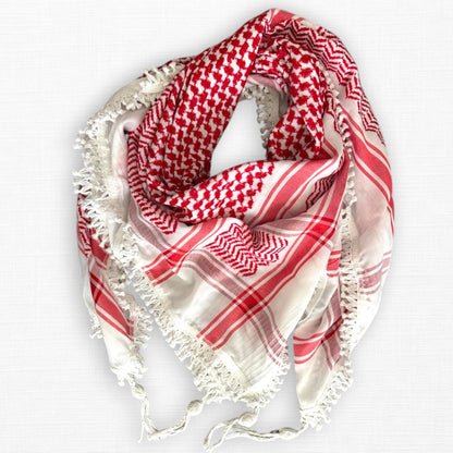 Naseem Shemagh (Keffiyeh) | Red & White