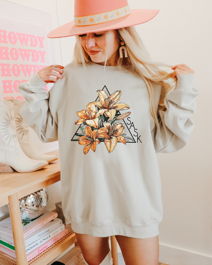 Lily Triangle Unisex Crewneck Sweatshirt | Sask Clothing
