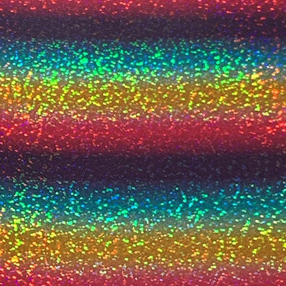 XVINYL Vinyle à transfert thermique scintillant holographique (Line Multi), 30x25 cm, 5 feuilles