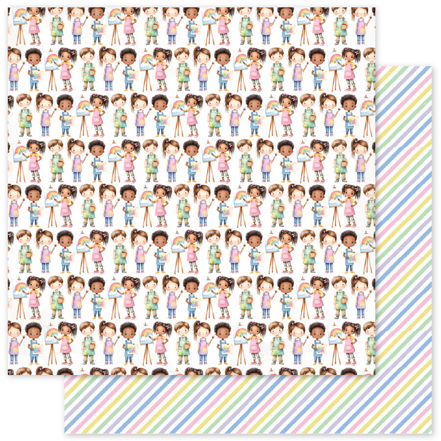 Little Artists Patterns 12x12 Paper Collection 35029