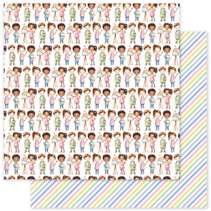 Little Artists Patterns 12x12 Paper Collection 35029