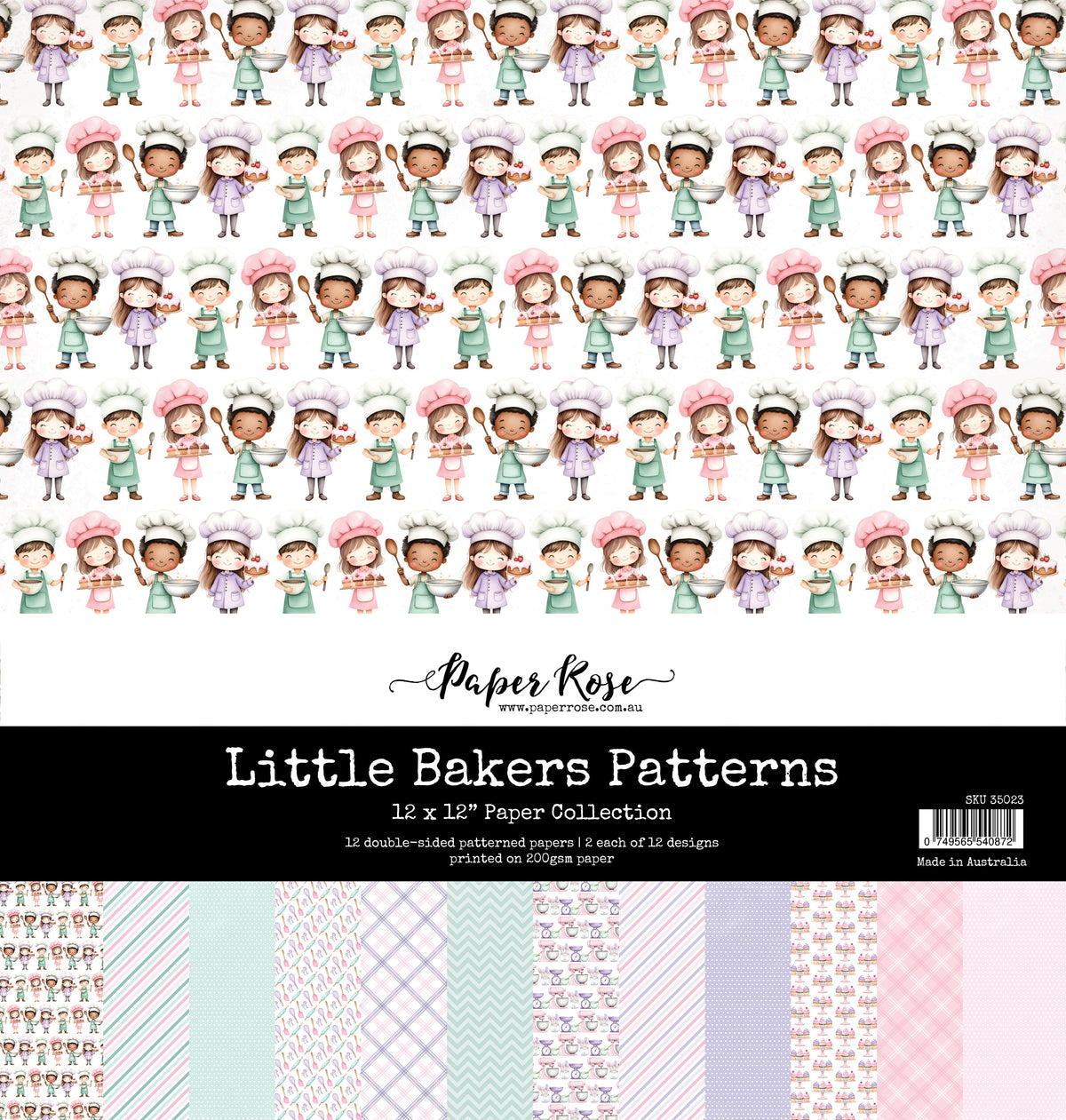 Little Bakers Patterns 12x12 Paper Collection 35023