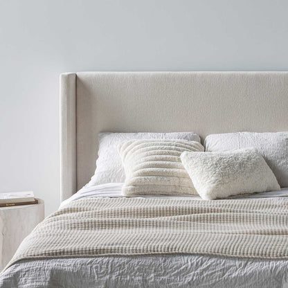 Lit Angie tiroir de rangement moderne – Crème