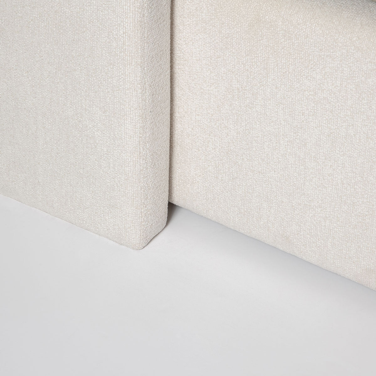 Lit Angie tiroir de rangement moderne – Crème