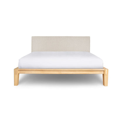 Lit double rembourré Luna sans outils - Beige