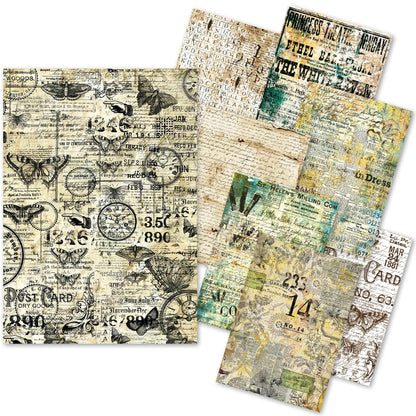 Craftmix Time Capsule Mixed A5 Paper Pack - 8 Sheets (Tissue & Vellum Variety)