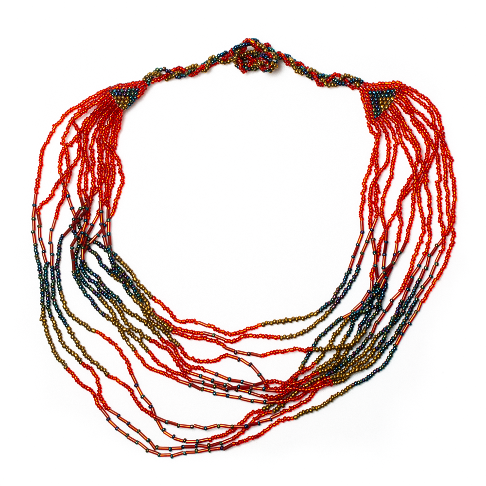 Collier de perles multirangs