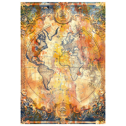Mixed Media Rice Paper A4 Set 4/Pkg Past Time