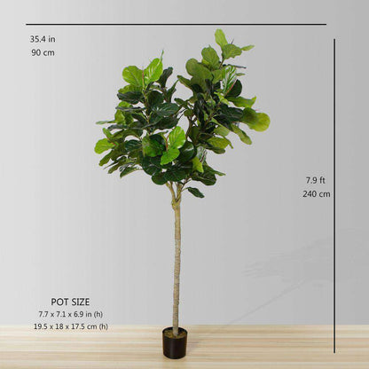 Plante artificielle en pot Ficus Lyrata Mila (plusieurs tailles)