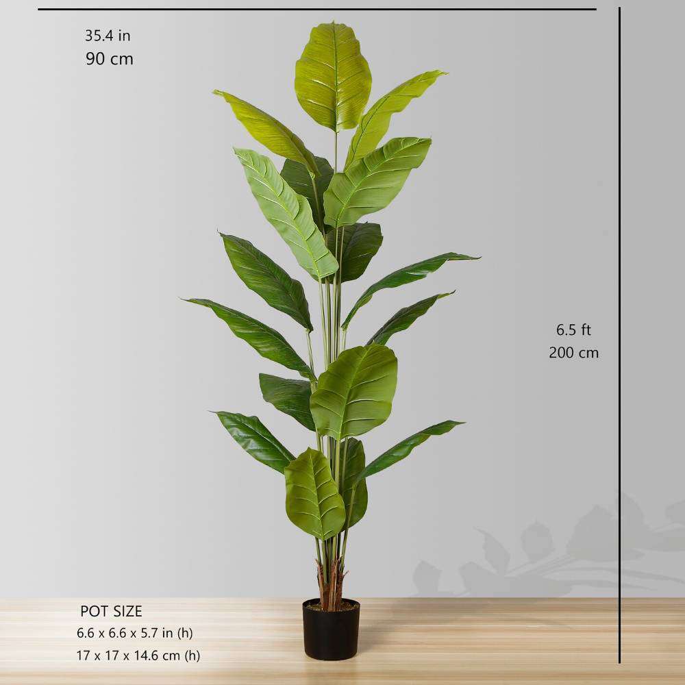 Plante en pot artificielle Moka avec feuilles de spatiphyllum (plusieurs tailles)