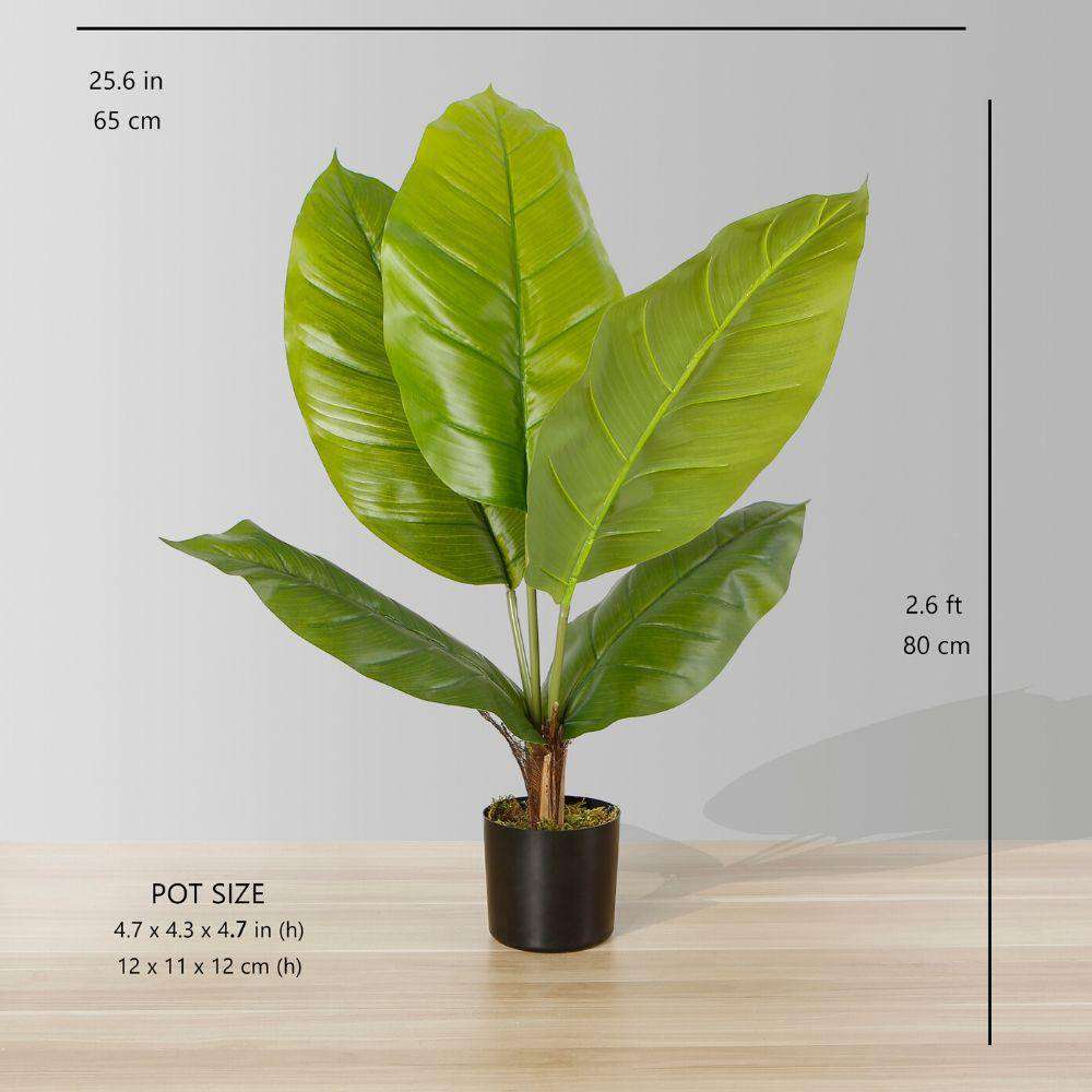Plante en pot artificielle Moka avec feuilles de spatiphyllum (plusieurs tailles)
