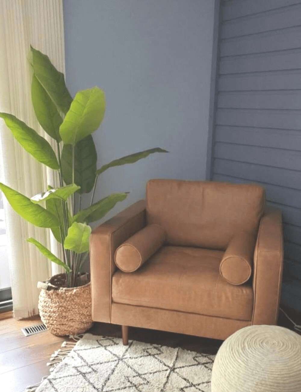 Plante en pot artificielle Moka avec feuilles de spatiphyllum (plusieurs tailles)