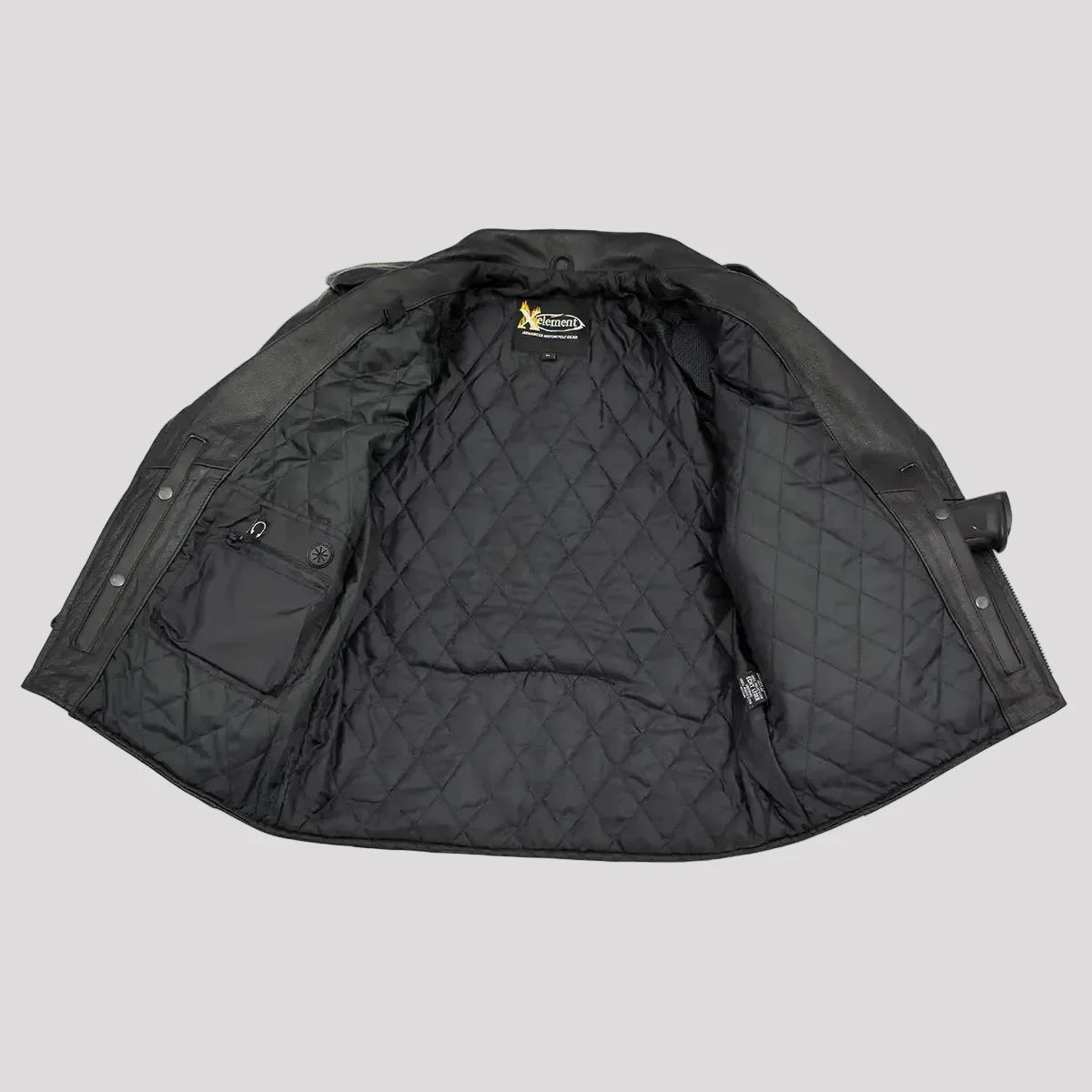 Blouson de moto en cuir X Element pour homme