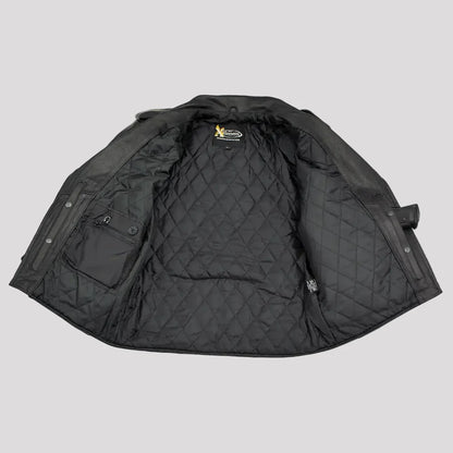 Blouson de moto en cuir X Element pour homme