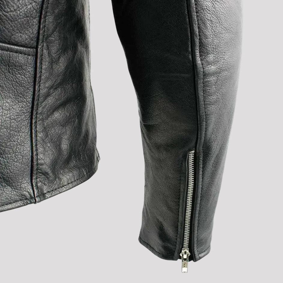 Blouson de moto en cuir X Element pour homme