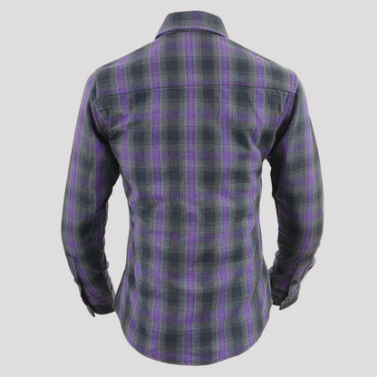 Milwaukee Leather Women's Armoured Plaid Shirt