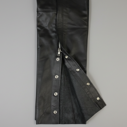 Open Road Unisex 4 Pocket Premium Leather Chaps