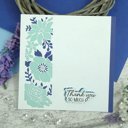 Moonstone Dies – Panneaux découpés Pretty Posies