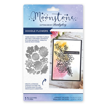 Moonstone Dies - Doodle Flowers