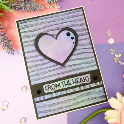 Moonstone Embossing Folders - Distressed Stripes