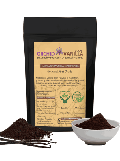 Madagascar Ground Vanilla Bean Powder Gourmet <br> First Grade<BR>