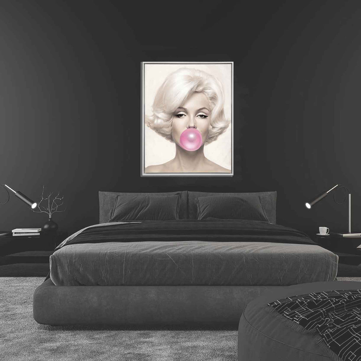 Marilyn en rose - Décoration murale