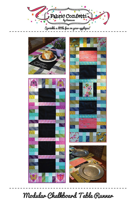 Chemin de table tableau noir modulable