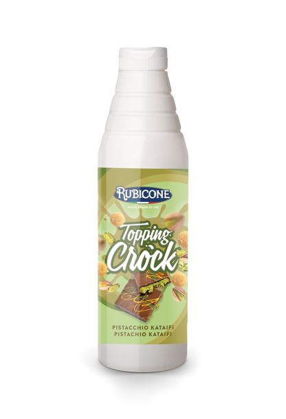 Pistachio Kunafa Kataifi Topping with Pieces (Dubai Chocolate Topping) - 1 KG Squeeze Bottle - Pistachio Kataifi Crock Topping - Rubicone Canada - Ships Free Within Canada on Orders Above CAD $199