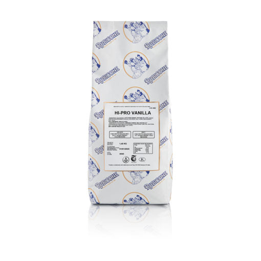 Mélange protéiné pour crème glacée molle et gelato vanille - HI-PRO Vanille - Caisse de 8 sacs de 1,4 KG - Rubicone Canada - Livraison gratuite au Canada pour les commandes de plus de 199 CAD