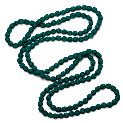 Extra Long Fabric Ball Necklace
