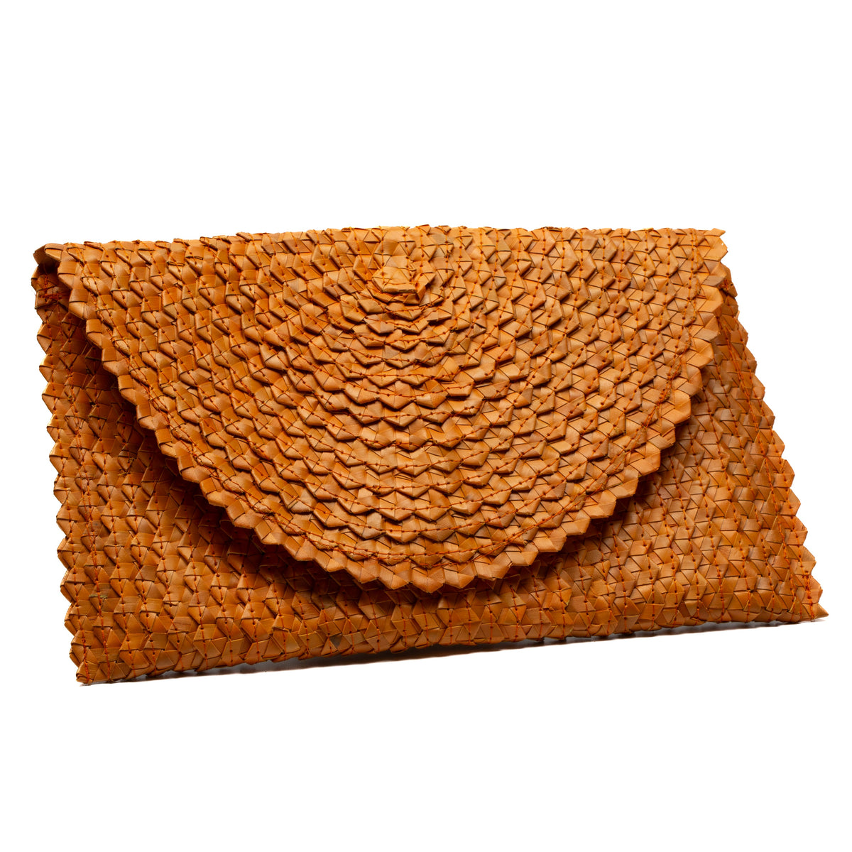 Pochette en feuille de pandan – Orange