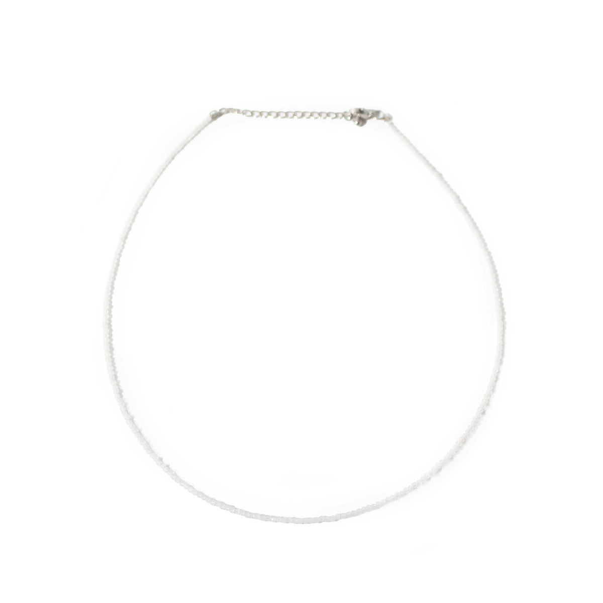 Rainbow Moonstone Bead Necklace - 2-3mm