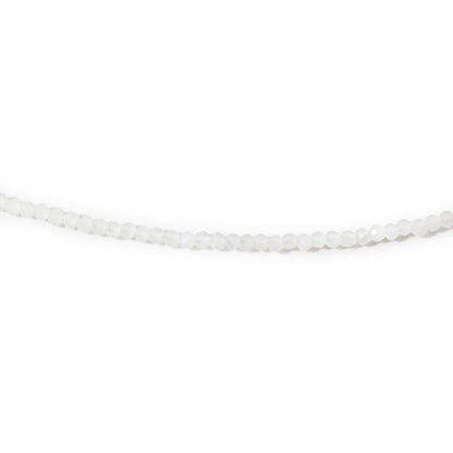 Rainbow Moonstone Bead Necklace - 2-3mm