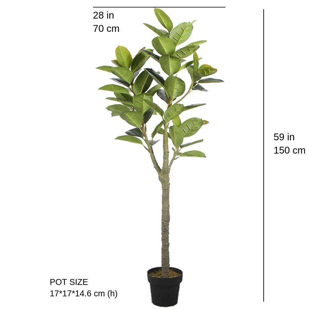Plante artificielle en caoutchouc Nero en pot 1,5 m