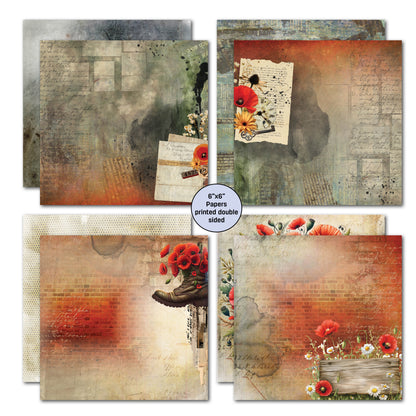 Lot de papiers 6x6 Never Forgotten de 3Quarter Designs