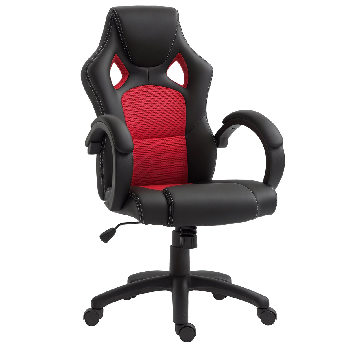 Foster - Chaise de bureau gaming - Rouge/Noir