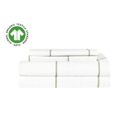 Parure de draps en percale de coton biologique essentielle