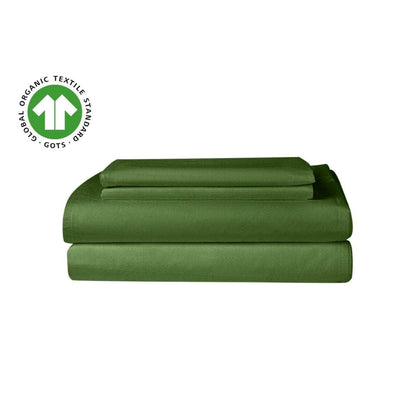 Parure de draps en percale de coton biologique essentielle