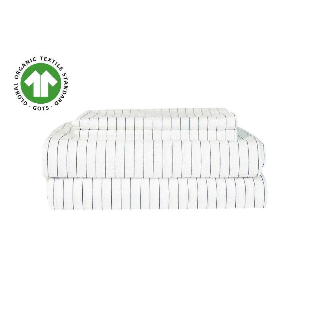 Parure de draps en percale de coton biologique essentielle