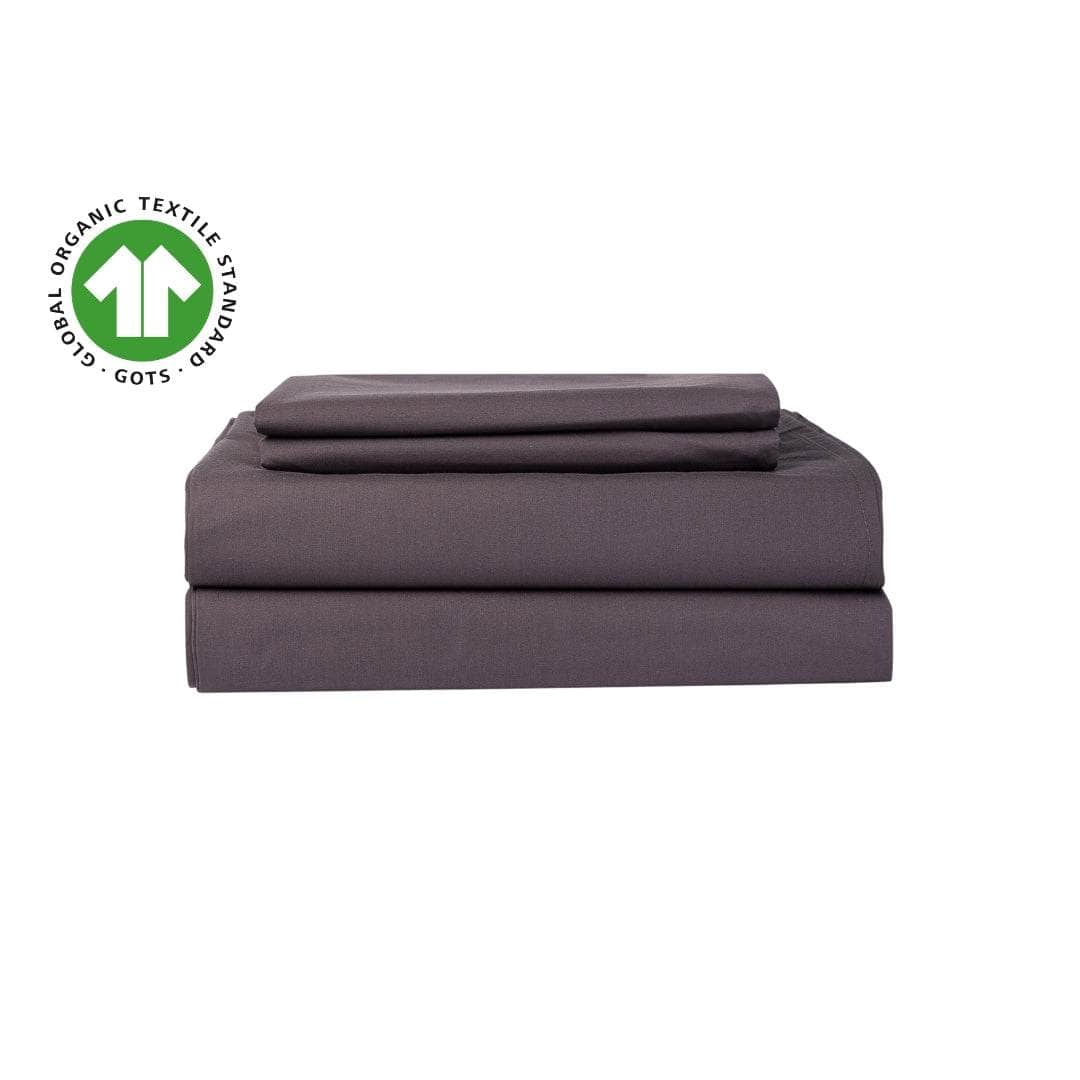 Parure de draps en percale de coton biologique essentielle